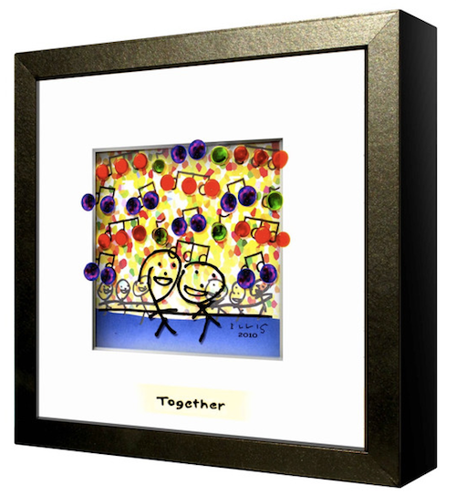4. Big Blue Hug Glass Art $35 4. Big Blue Hug Glass Art $35