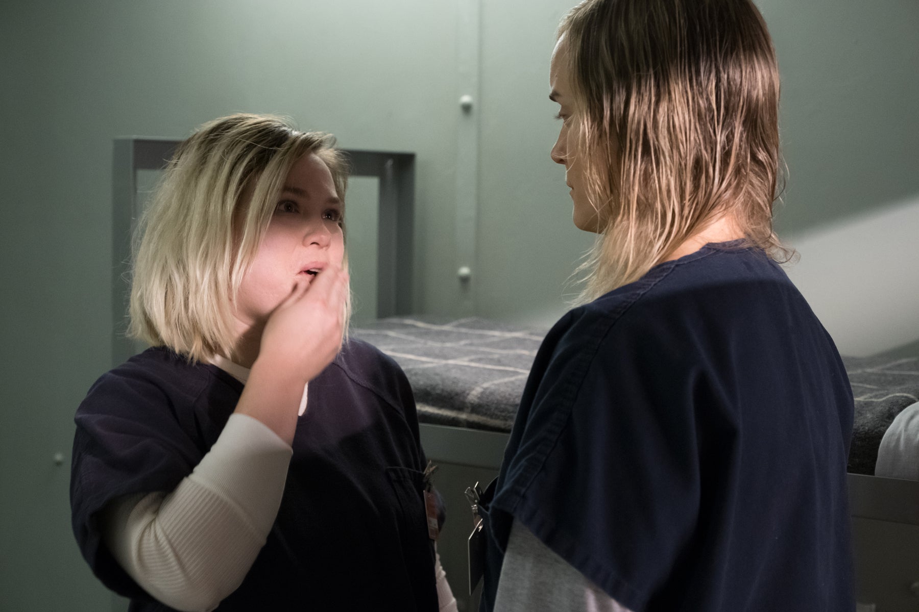 Madison Murphy speaks to Piper Chapman in an episode of Orange Is the New Black.