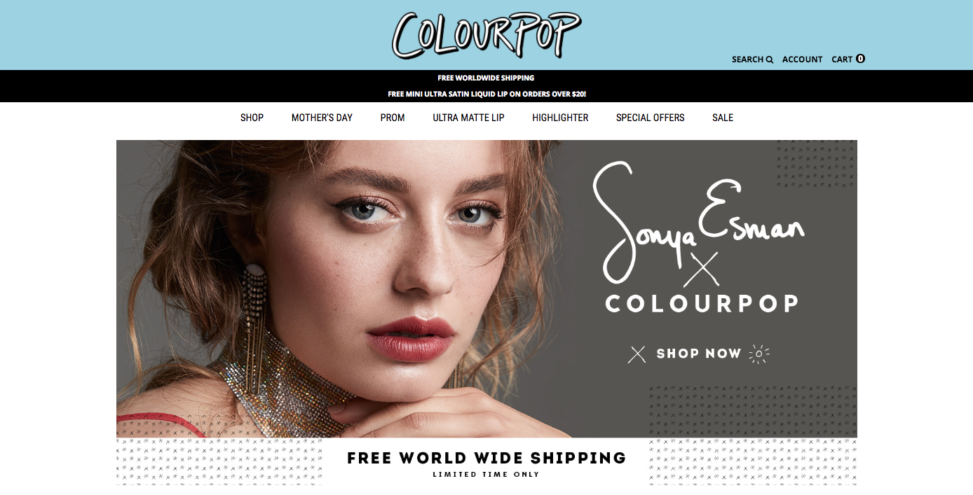 ColourPop Ecommerce