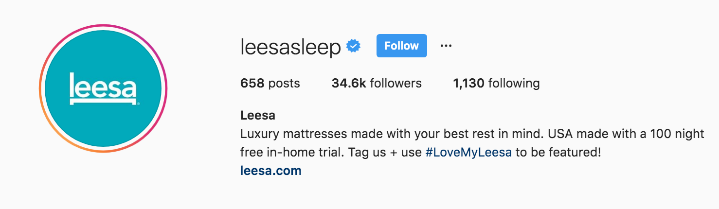 Leesasleep Instagram Bio