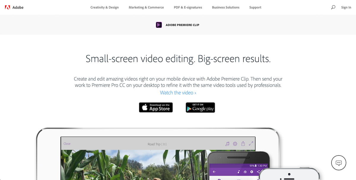 Adobe video editor