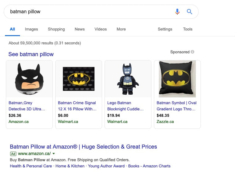 batman pillow example