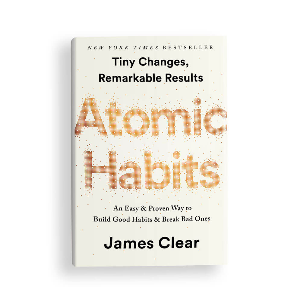 Book cover for Atomic Habits by James Clear