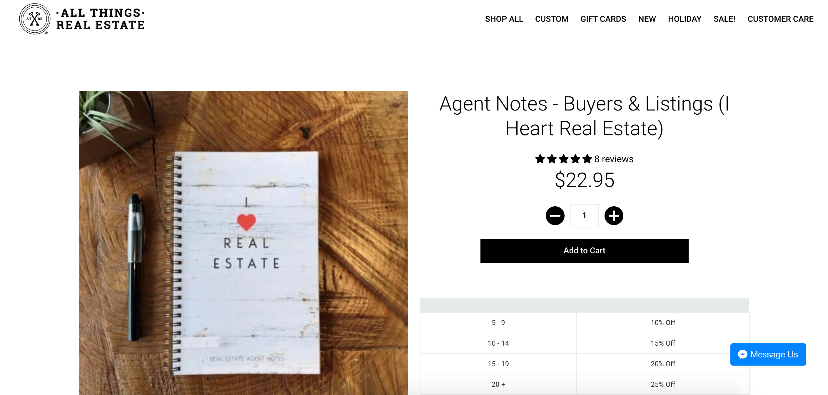 Image of All Things Real Estate homebuyers and sellers notebook