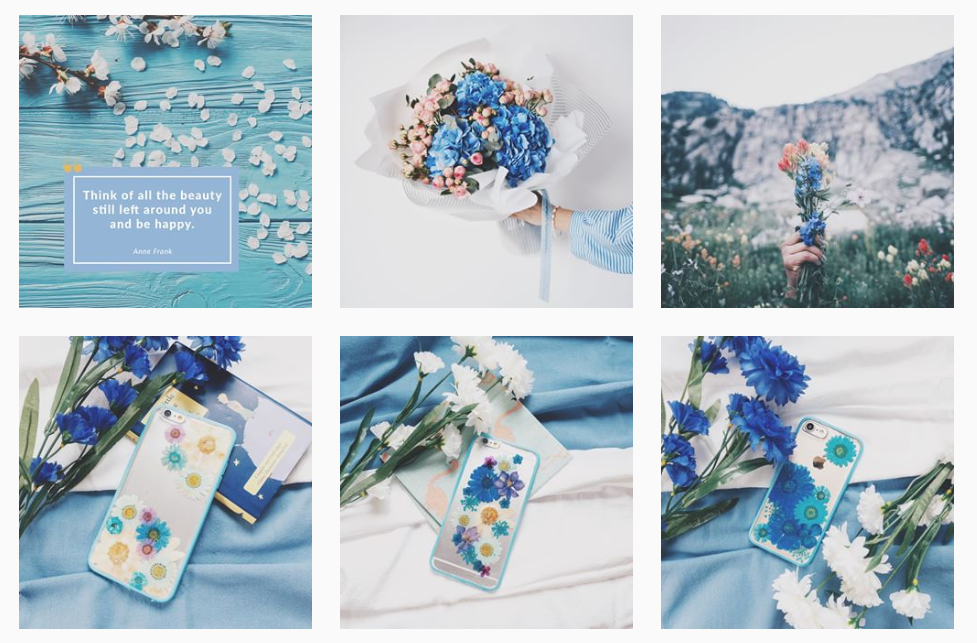 Images from Floral Neverland's Instagram feed