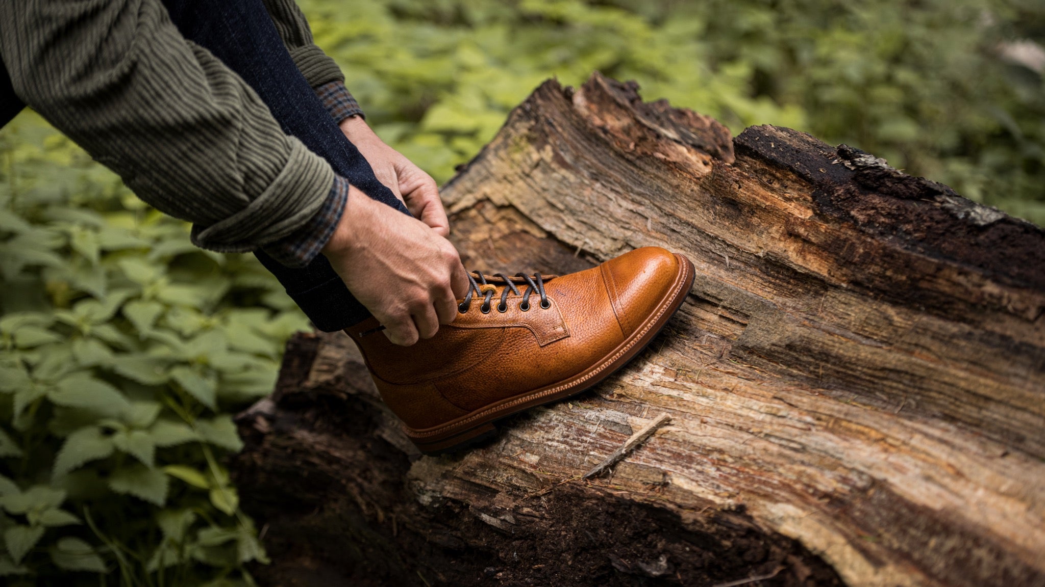 A pair of boots perfect for a hike in the country side by Velasca. 