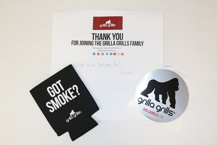 Grilla Grills uses packaging inserts as part of their marketing