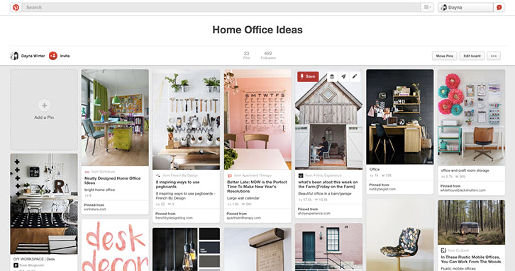 Pinterest home office design