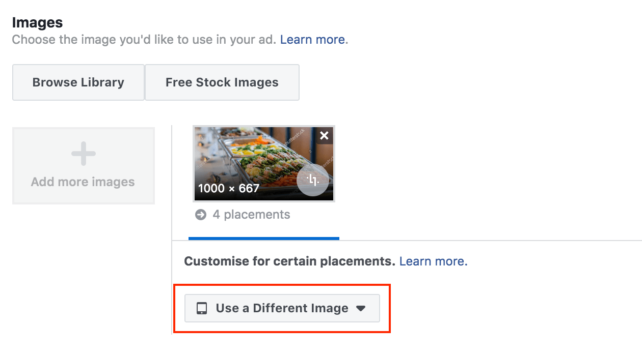 Personalizzare immagini per diversi posizionamenti e strategie per aumentare con successo il budget delle inserzioni Facebook