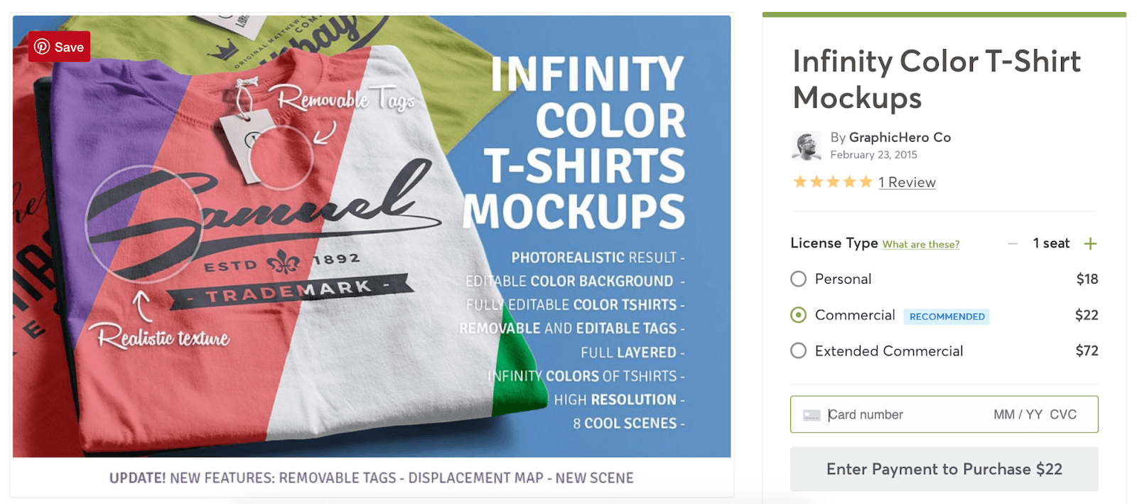 Mock-up magliette multicolore