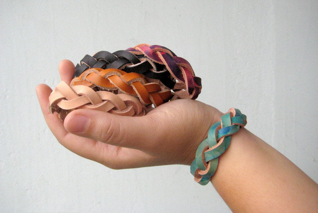 How to sell handmade goods online: leather bracelets