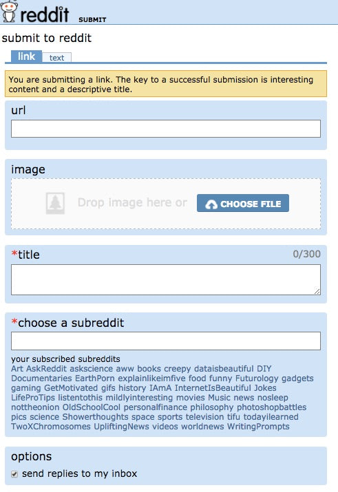 how to submit a post to reddit