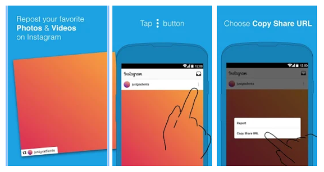 instagram apps: repost