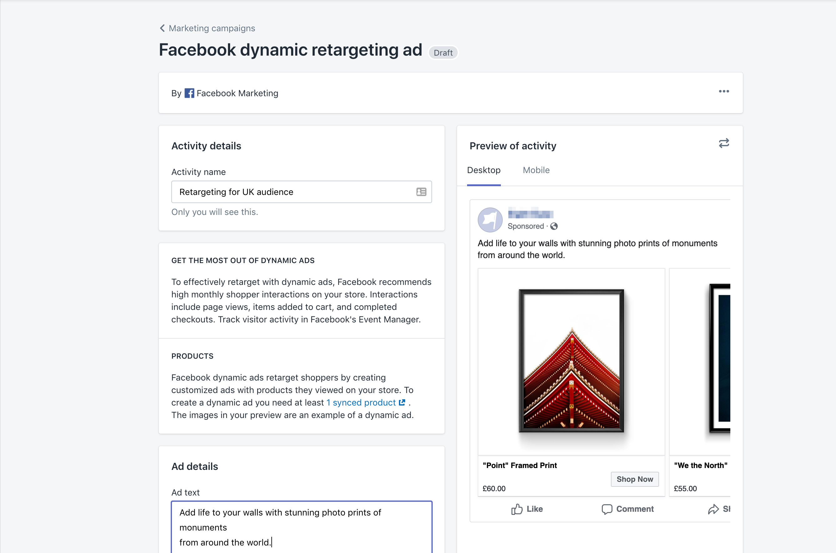 facebook marketing afdeling