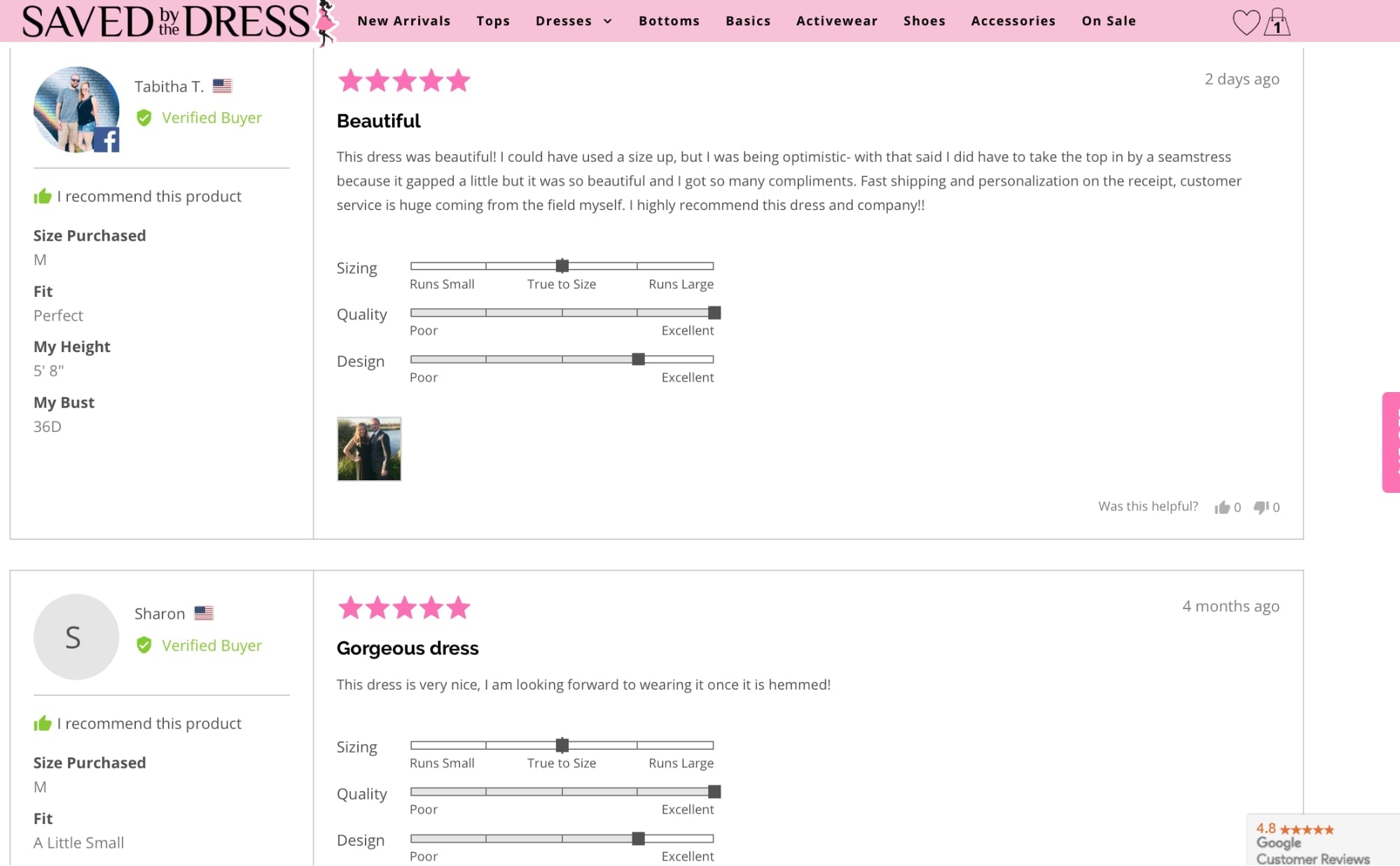 example of social proof through reviews