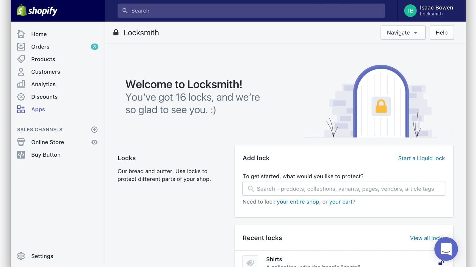 locksmith shopify app