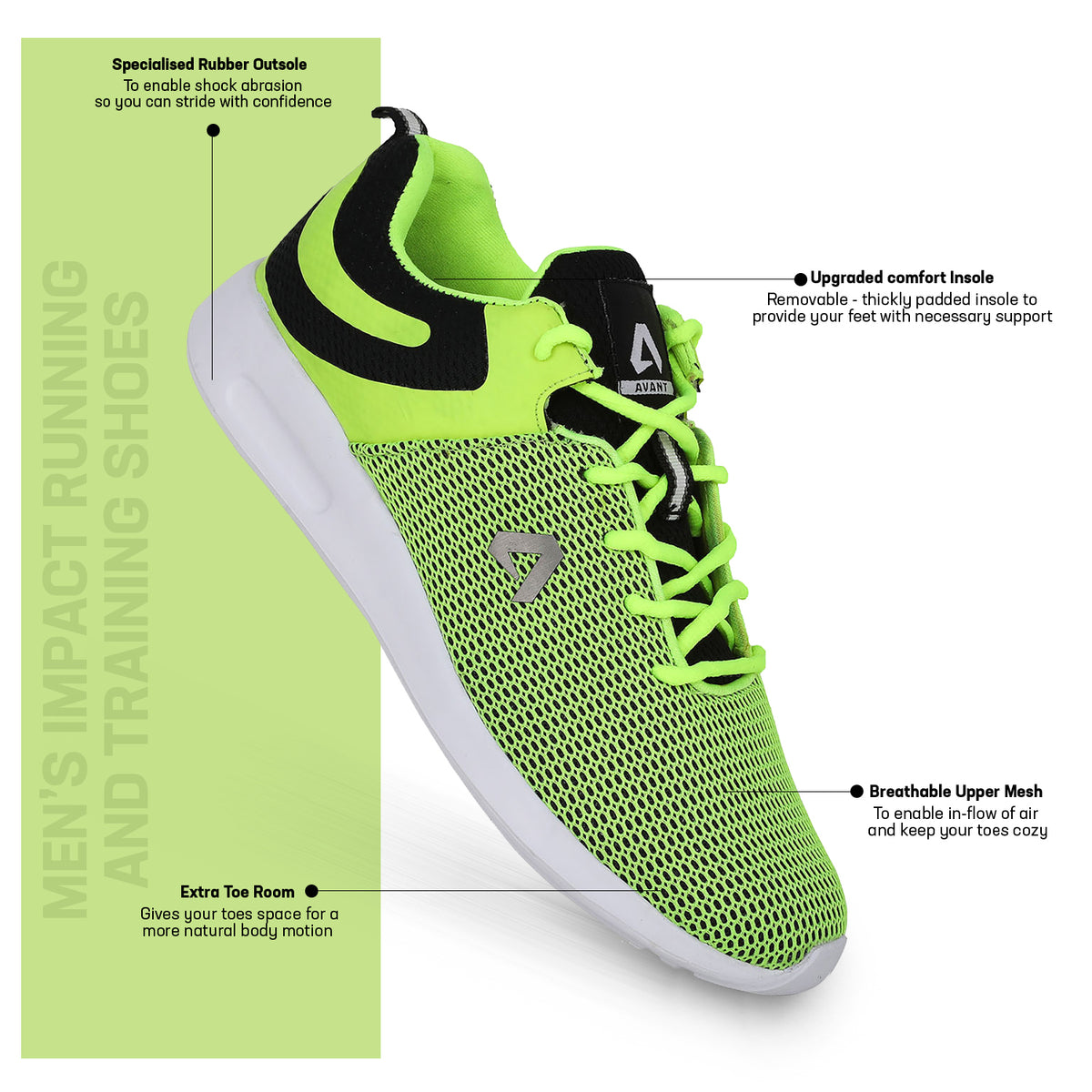 neon green gym shoes
