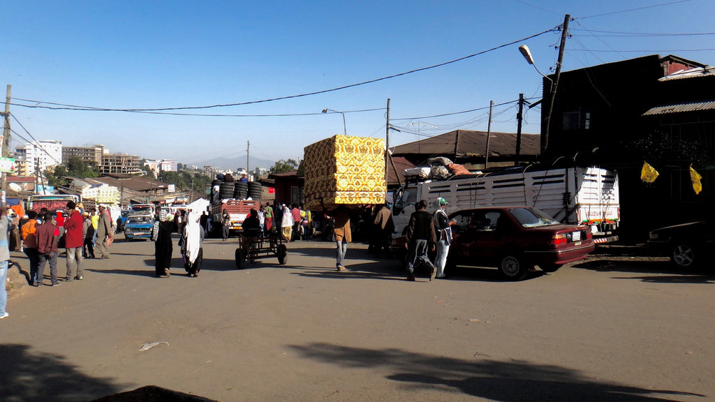 view of the city street