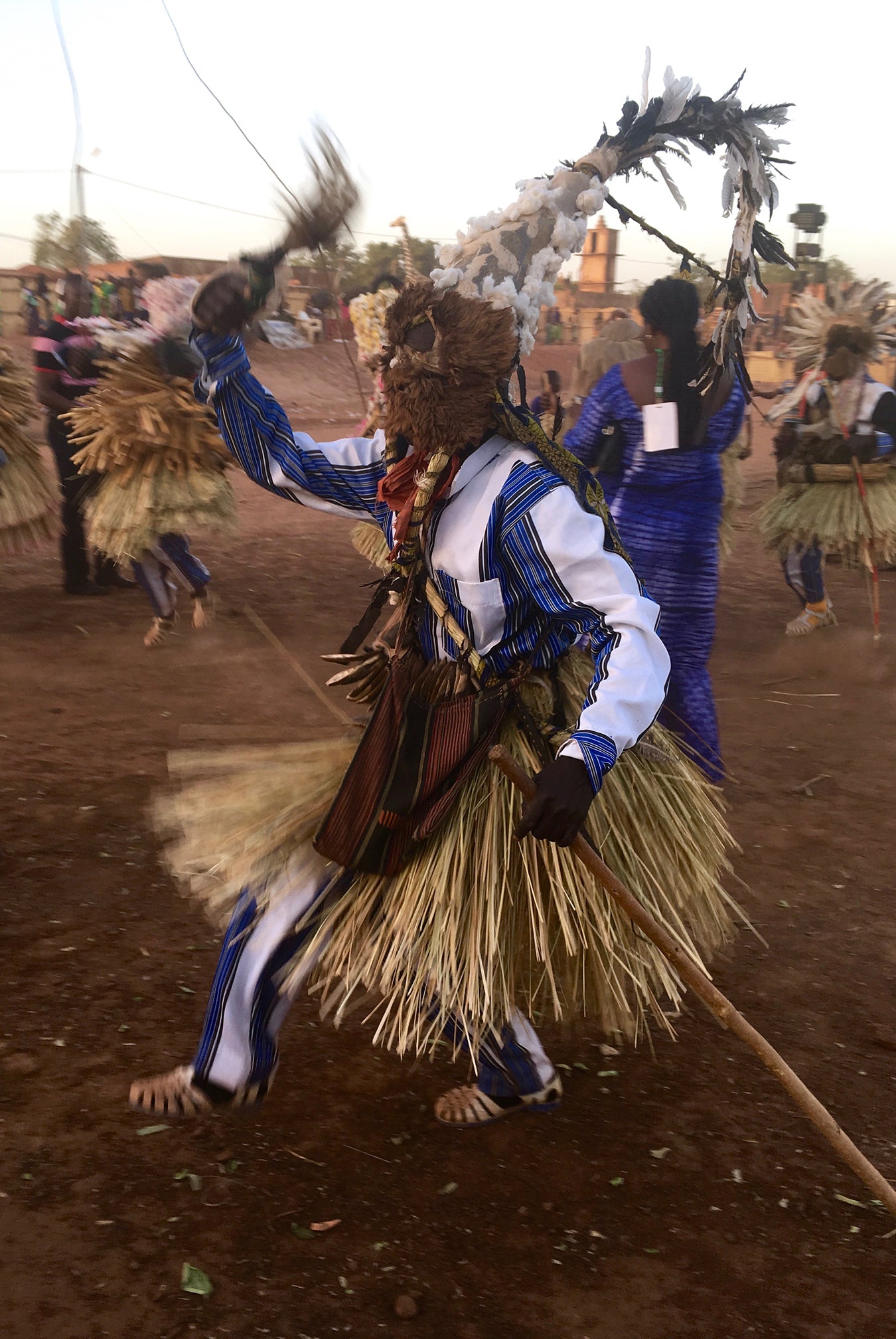 mask dancing at the festival