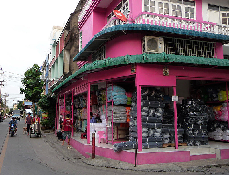 fabrics in pink house