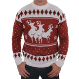 mens ugly christmas sweaters naughty reindeer