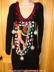 Hottie Ugly Christmas Sweater Dress