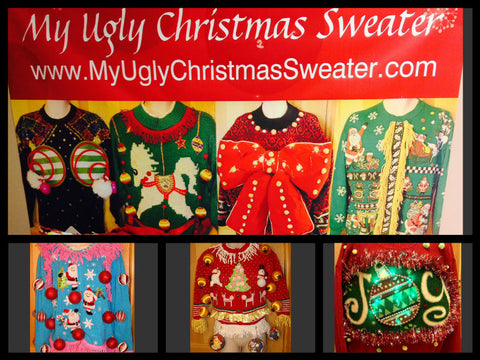 DIY ugly christmas sweaters for sale from www.MyUglyChristmasSweater.com come in womens and mens sizes from XXS to XXXL. Fun and festive, this is the best place to buy #uglyChristmassweaters #uglysweaters #christmas #diy
