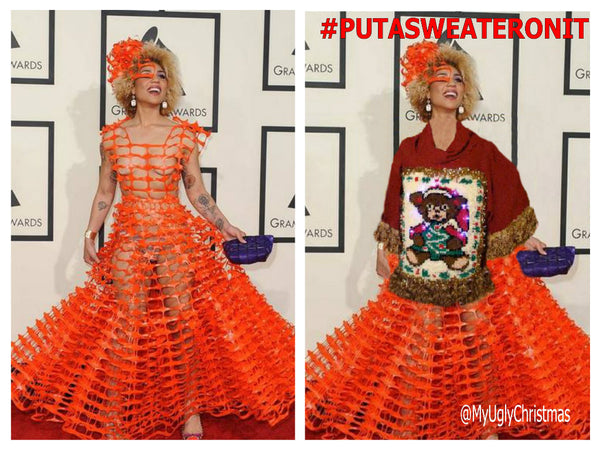 joy villa grammy gown 2015 #putasweateronit