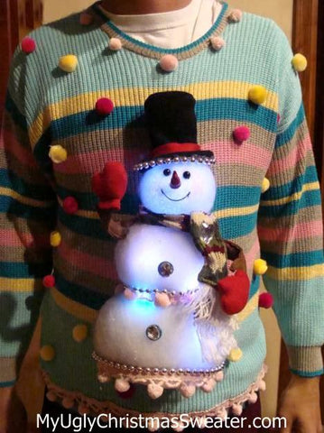 glowing-snowman-christmas-sweater-diy