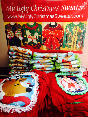 Crafty #uglychristmassweaters from www.MyUglyChristmasSweater.com . DIY party favorites and contest winners.