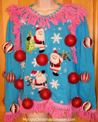 pink-fringe-blue-vintage-christmas-sweater