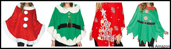 plus-size-christmas-sweater-poncho-options