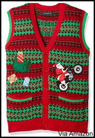 motorcycle-christmas-sweater-vest