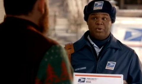 usps christmas sweater commercial