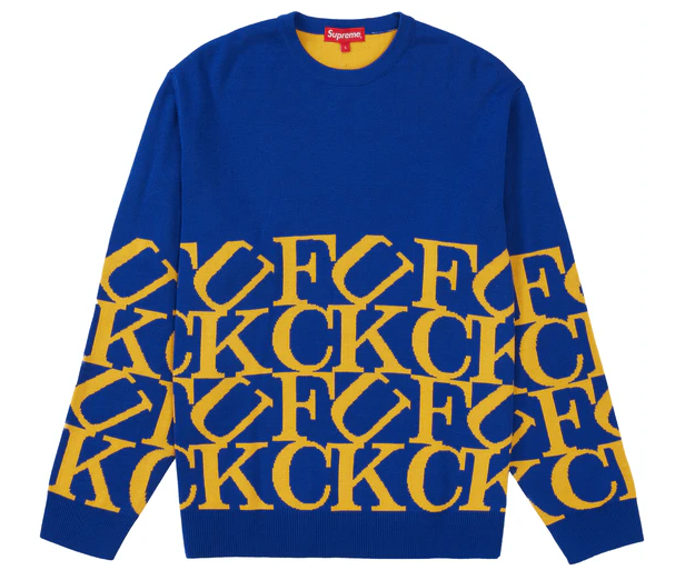 Supreme Fuck Sweater Royal