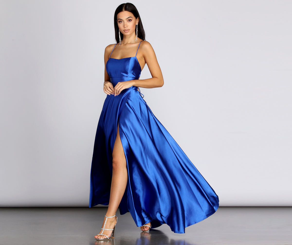 windsor navy blue prom dress