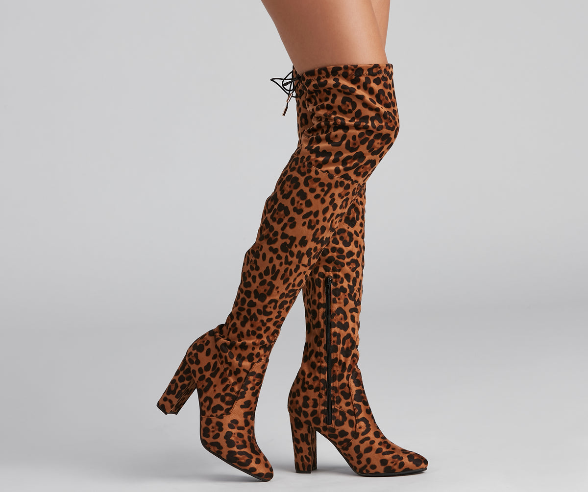 hoesten solidariteit paniek Leopard Love Over-The-Knee Boots | Windsor