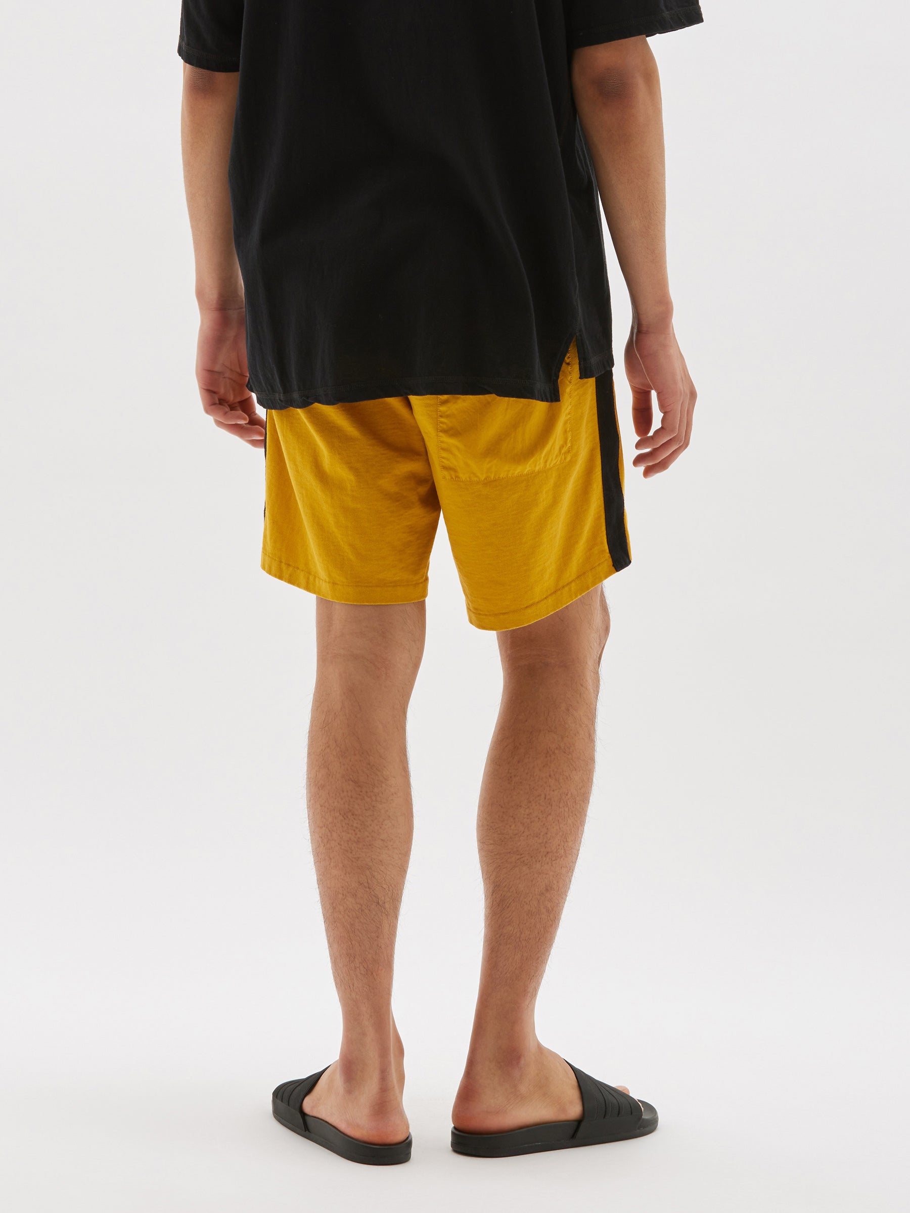 contrast pull on jersey short