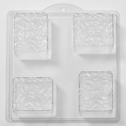 Floral Pattern In Square PVC Mould (4 Cavity)