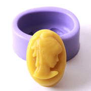 Plain Cameo Lady Silicone Mould