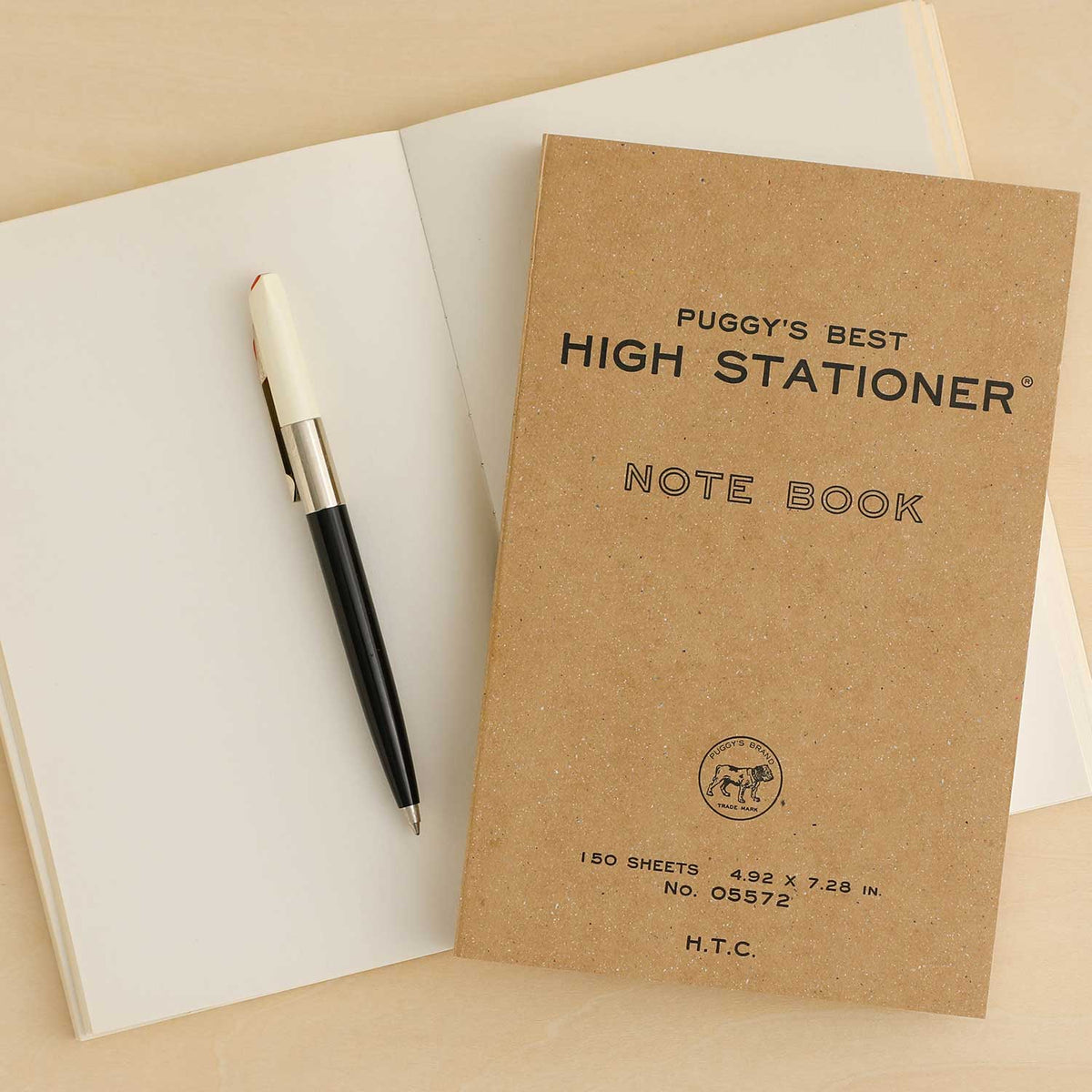 Made in Japan HighTide Puggy's Best Recycled Paper Pocket Notebook 