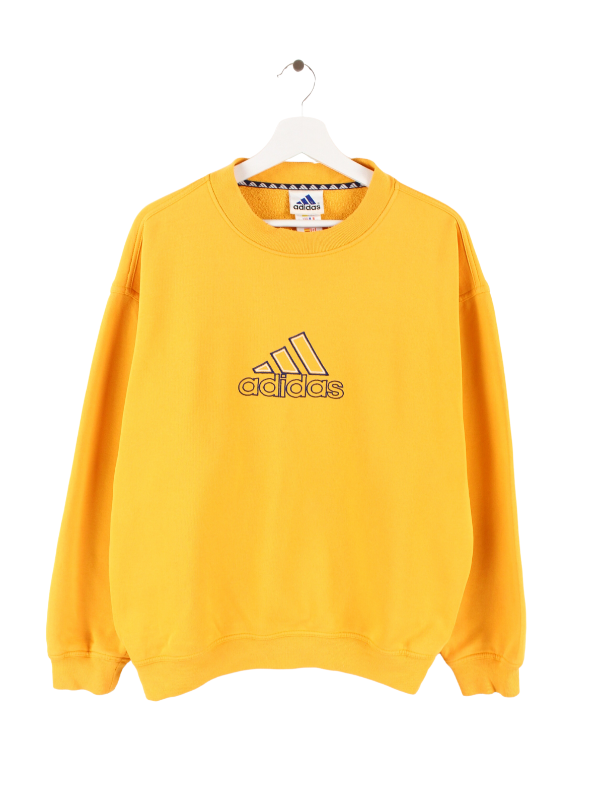 90s Embroidered Sweater Yellow L Peeces GmbH