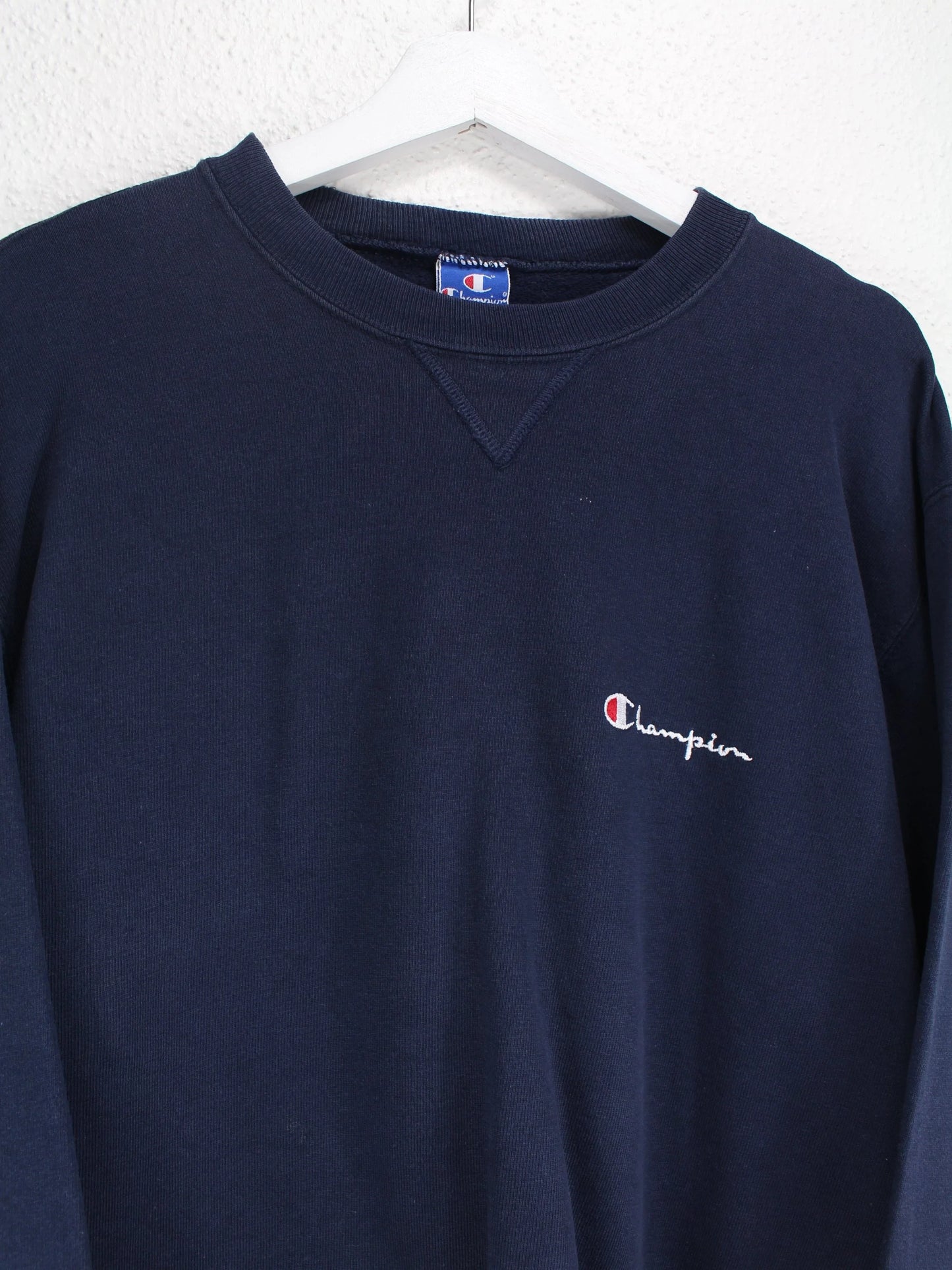 Champion Embroidered Logo Sweater Blau L