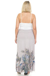 Feather Casual Maxi Skirt