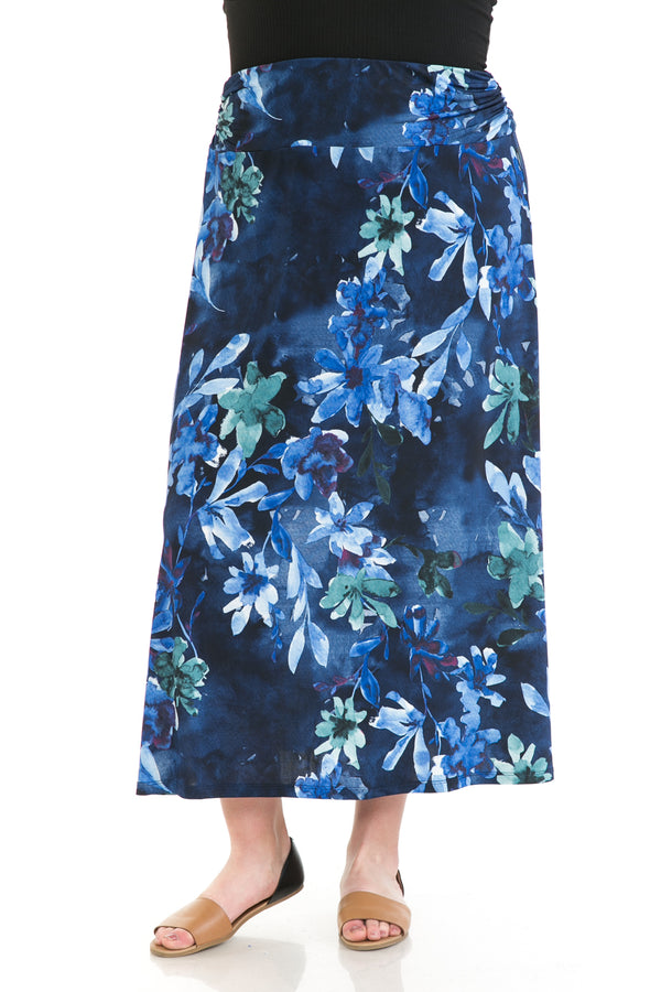 lildabster Women and Plus Floral Maxi Skirt