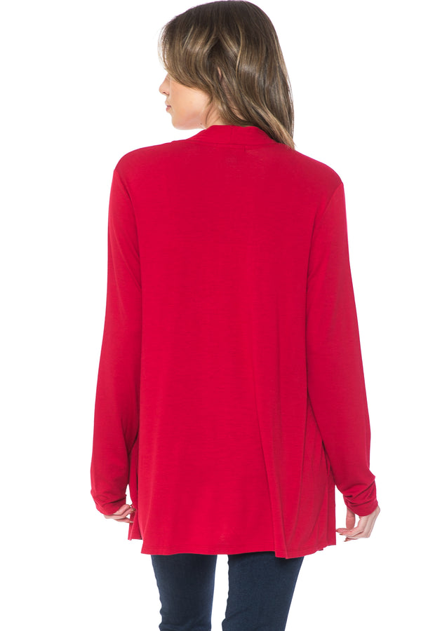 lildabster Women and Plus Long Sleeve Open Front Cardigan