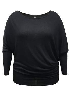 Black Off-Shoulder Sweater