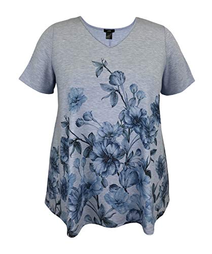 Women's Floral Swing Short Sleeve Print Top