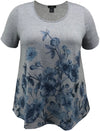 Women's Floral Swing Short Sleeve Print Top