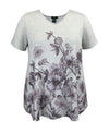 Women's Floral Swing Short Sleeve Print Top